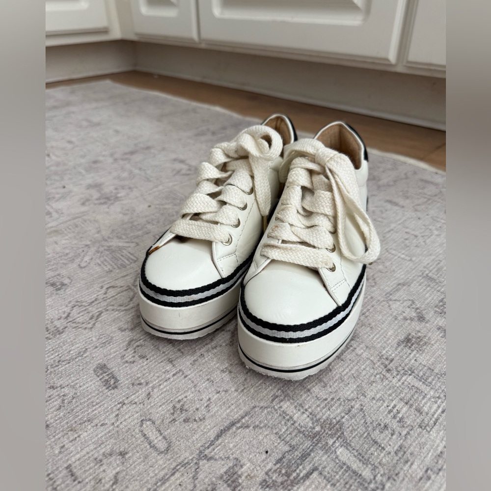 Joie white platform sneaker